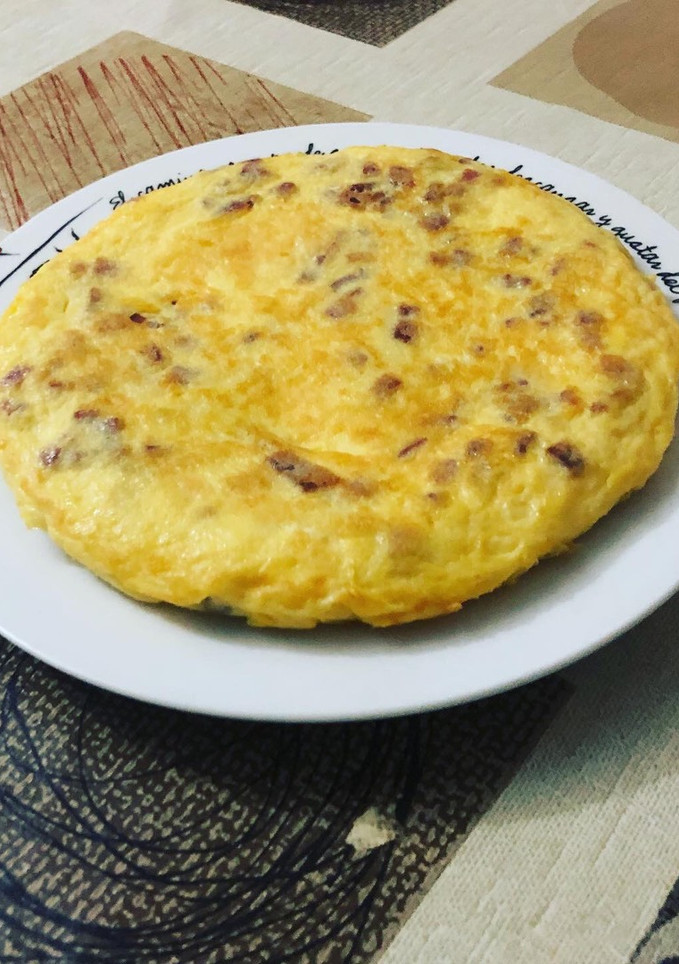 Una foto de Tortilla de jamón