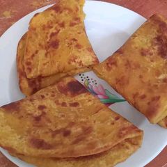 A picture of Pumpkin chapati.