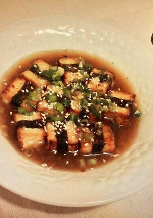 Foto resep Seaweed tofu in teriyaki sauce - Tahu nori saus teriyaki