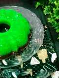 Puding Lumut Santan Pandan Coklat