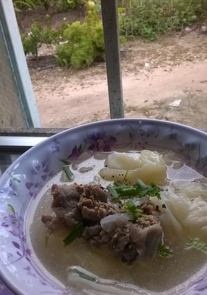 Hình của món Canh bắp cải nấu xương.