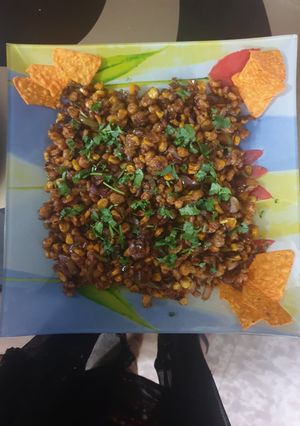 A picture of Crispy corn chaat.
