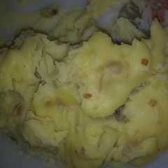 Una foto de Puré de patatas con champiñones