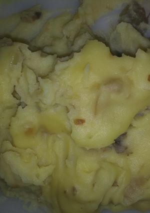 Una foto de Puré de patatas con champiñones