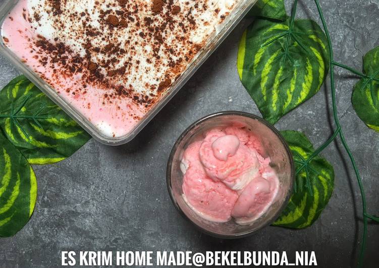 Resep Es Krim Home Made bahan minimalis Anti Gagal
