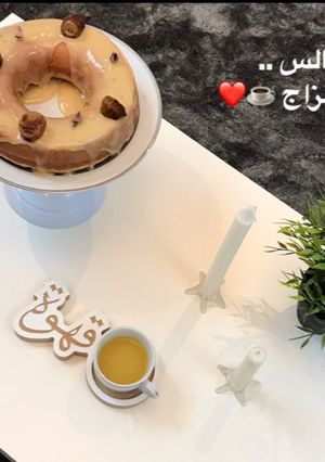 صورة لوصفة كيكة الفانيلا مع التوفي 😋