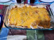 A picture of cheese enchilada