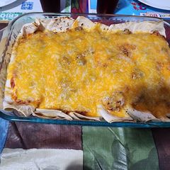 A picture of Cheese N Chicken Enchiladas.
