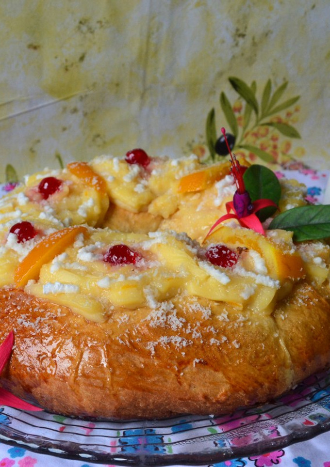Una foto de Rosca de Pascua sin amasado🐇