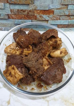 Foto resep Empal manis daging kerbau "dendeng" khas kudus temen soto kudus