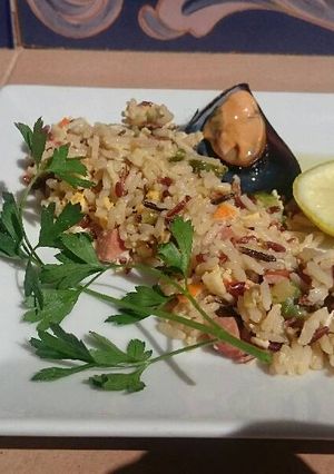 Una foto de Arroz salvaje. Bychusmi