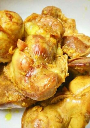 Foto resep Ati Ampela Ungkep siap goreng stock kulkas