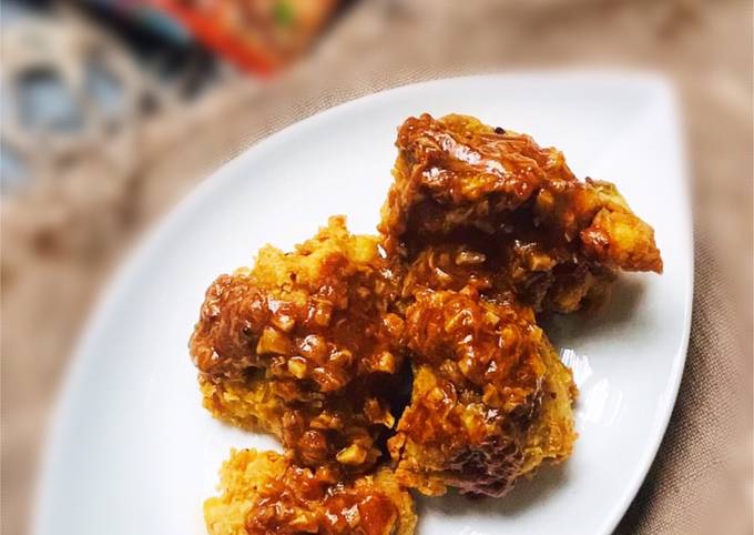 Resep Ayam Goreng Krispy Saus Padang Anti Gagal