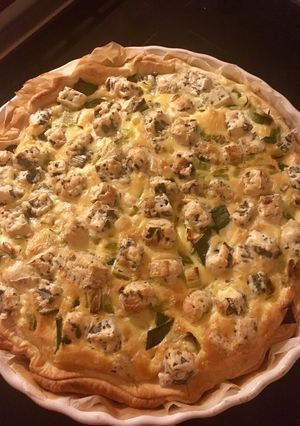 Une photo de Tarte poireaux fourme d'ambert