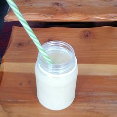 A picture of Orange guava smoothie.
