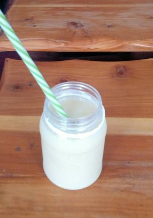A picture of Orange guava smoothie.
