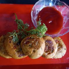 A picture of Veg pinwheel tikki roll.