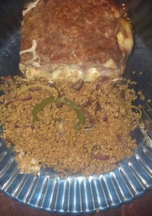 Una foto de Quinoa salteada con verduras