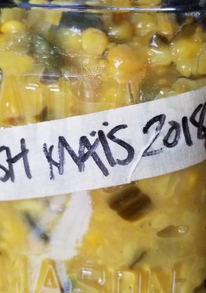 A picture of Spicy corn relish.