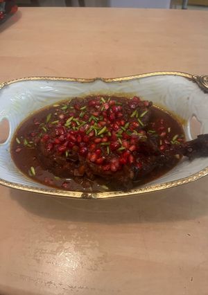 عکسی از دستور خورشت مرغ ناردونی