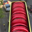 Raspberry and Chocolate Macarons