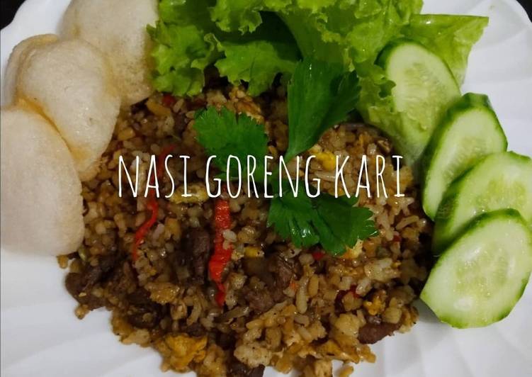 Cara Gampang Menyiapkan Nasi goreng kari, Lezat