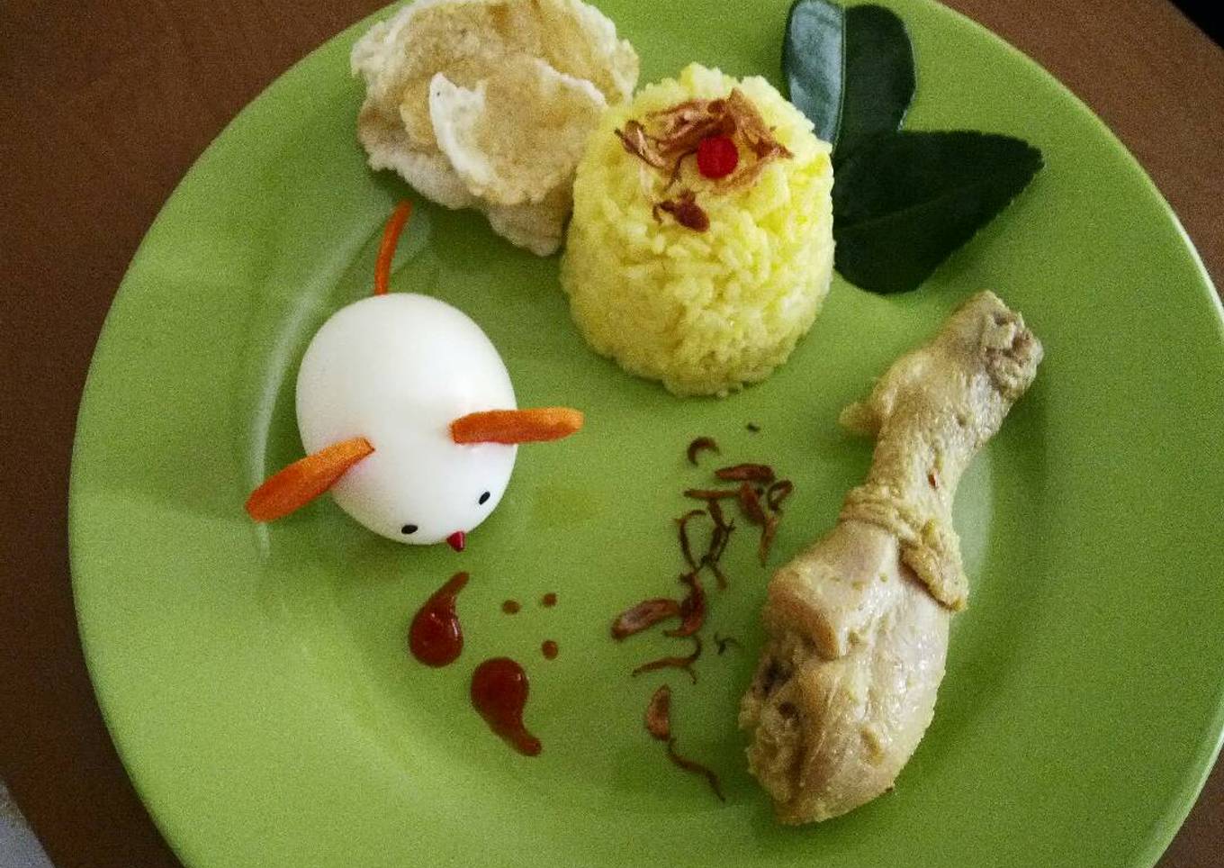 Nasi kuning ala mamaku