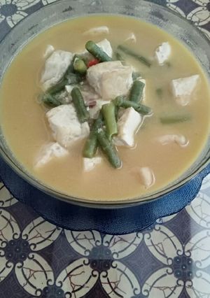 Foto resep Kacang panjang tahu santan