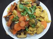 Hình ảnh của thịt gà xào nấm