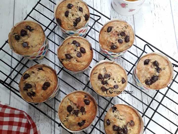 Langkah Mudah untuk Membuat Resep Muffin pisang simple &amp;amp; yummy yang Lezat Sekali Anti Ribet, Menggugah Selera