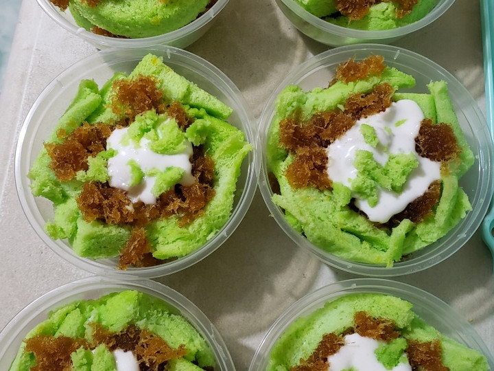 Bagaimana Menyiapkan Cake klepon cup, Sempurna