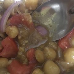 Chana chaat A picture of Chana chaat.