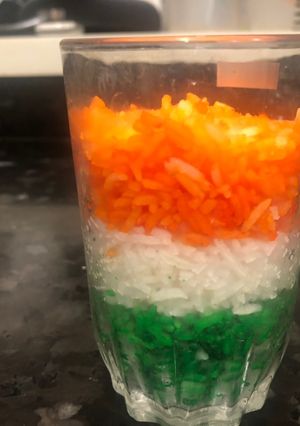 A picture of Tri colour Rice.