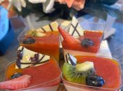 A picture of orange gelatin