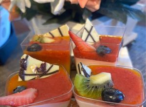 Hình của món Panna Cotta Gelatin.