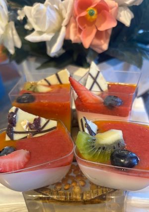Hình của món Panna Cotta Gelatin.