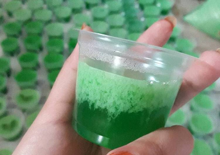 Langkah Mudah untuk Memasak Agar agar lumut praktis, Lezat