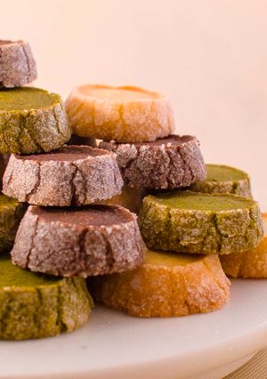 A picture of French Diamond Cookies (Diamants).