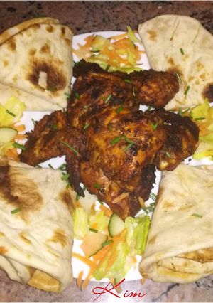 A picture of Tandoori grilled chicken #braaifordad!.