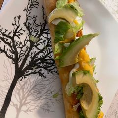 A picture of Rotisserie Chicken flautas.
