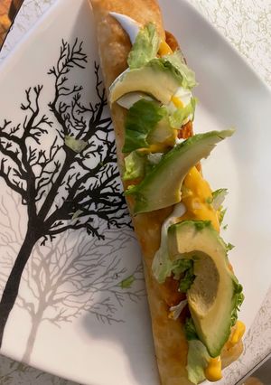 A picture of Rotisserie Chicken flautas.