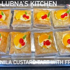 A picture of Vanilla Custard Tart With Fruit.
