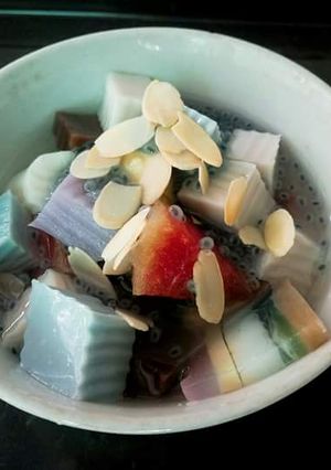 Hình của món Khúc bạch phô mai.