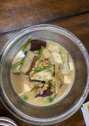 Hình của món Tương kho dừa.