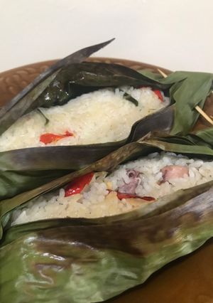 Foto resep [194] Nasi Bakar Cumi Asin