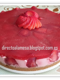 Una foto de Tarta de fresas