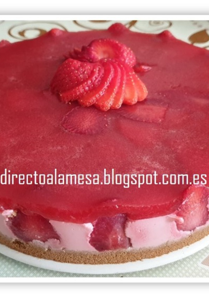 Una foto de Tarta de fresas