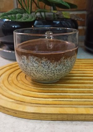 عکسی از دستور پودینگ چیا و نارگیل
