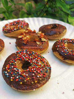Una foto de Donas horneadas de avena