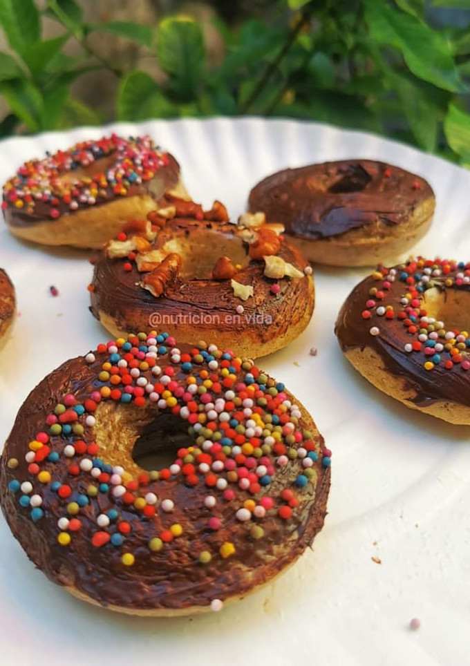 Una foto de Donas horneadas de avena
